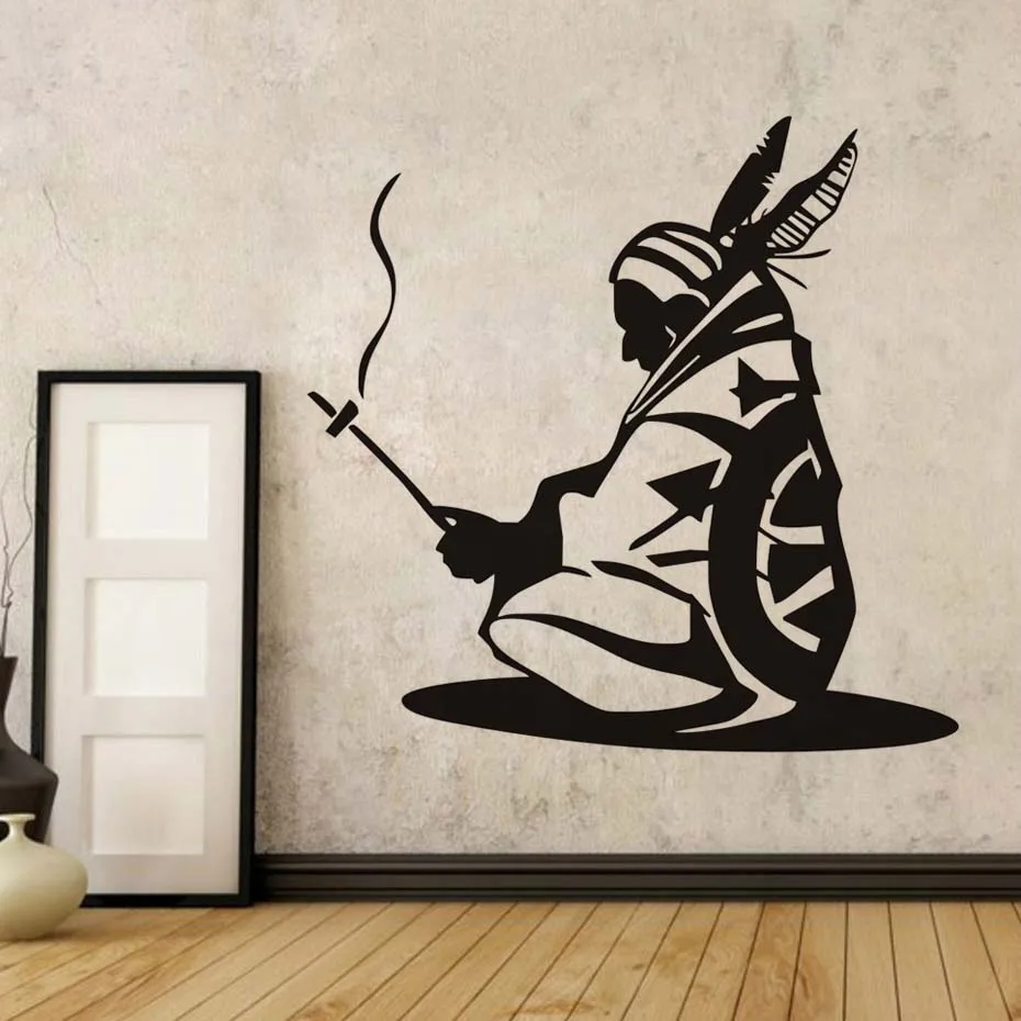 Indian Iroquois Art Wall Stickers Vinyl Wall Decal Native