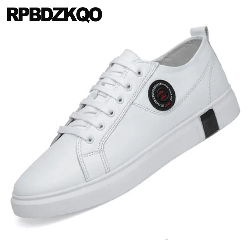 Élégant Formateurs 46 Designer Loisirs Blanche Noir Conduite Britanniques De Taille Chaussures Grande D'été Caoutchouc Confort Marche blanc Respirant Sneakers Skate DEW2IeYH9