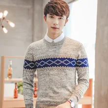 2017 christmas Sweater Men o-Neck Male casual Knitting sueter hombre pullover men Knitted pull Sweaters 16163