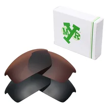 2 пары mryok ПОЛЯРИЗОВАННЫЕ замены Оптические стёкла для Oakley Bottlecap Солнцезащитные очки для женщин Стелс черный и бронзовый коричневый