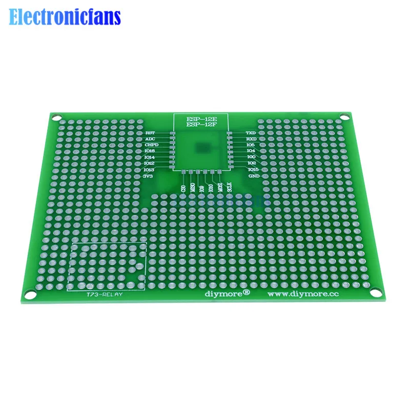 

1Pcs 7x9CM Prototype PCB Breadboard For ESP8266 ESP-12E ESP-12F ESP32 ESP-32S REALY Double Side Prototype PCB New Arrival