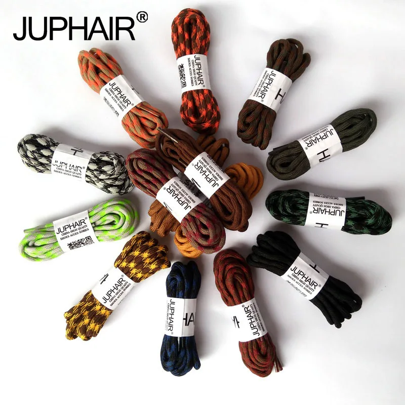 

JUP1-50 Pairs Linht Brown Sports Unisex Different Lengths Polyester Outdoor Hiking Shoe Lace Round Wear-resistant Shoelaces Rope