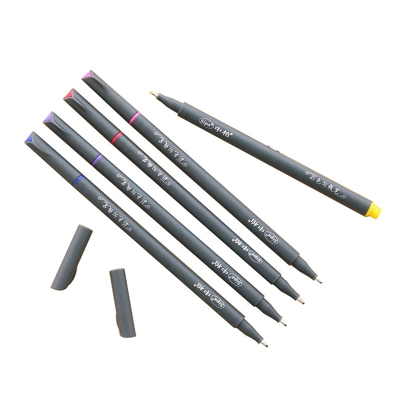 10 Цвета 0,38 мм набор маркеров для живописи фломастер для скетчей для рисования манга дизайн контур ручка для черчения ход ручка школьные принадлежности