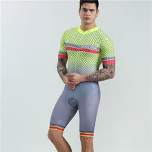 2019 summer swimwear men short sleeve cycling skinsuit BOESTALK selling Professional competition bike ciclismo triathlon suit