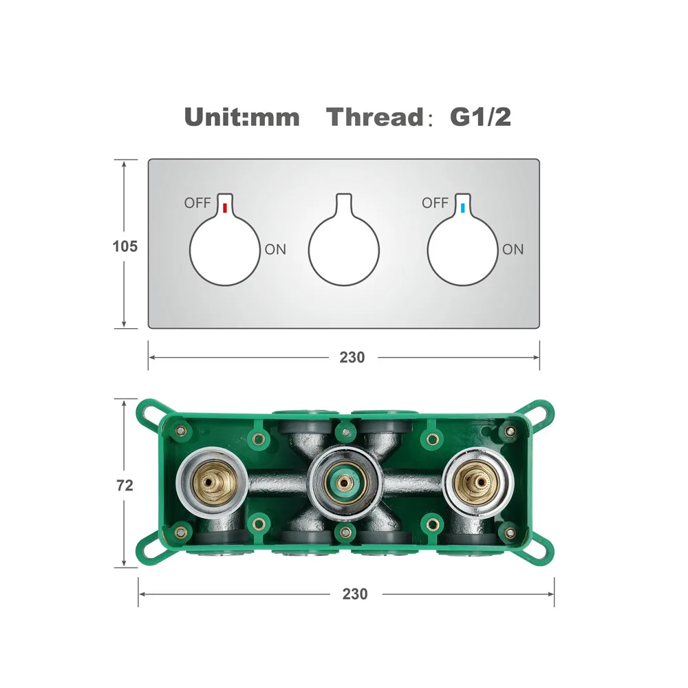 Shower Controller Hot Cold Brass Bathroom Shower Faucet 4 Functions Wall Mounted Concealed Valve Chrome Faucets