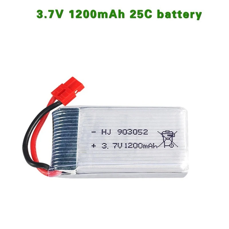 3.7V 1200mah Lipo Battery For Syma X5HC X5HW X5UW RC Quadcopter Spare Parts 903052 25C 3.7v Battery RC Camera Drone Accessories