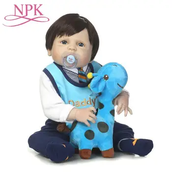 

57CM Soft Silicone Reborn Baby Boy Doll Bebe Alive Reborn Bonecas For Children Gift Realisitc Newborn Baby Dolls Toys
