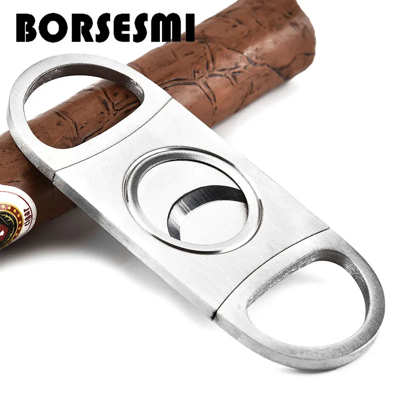 

High quality stainless steel cigar scissors 56ring portable travel cigar cutter Mini cigar accessories metal smoking tool 91mm