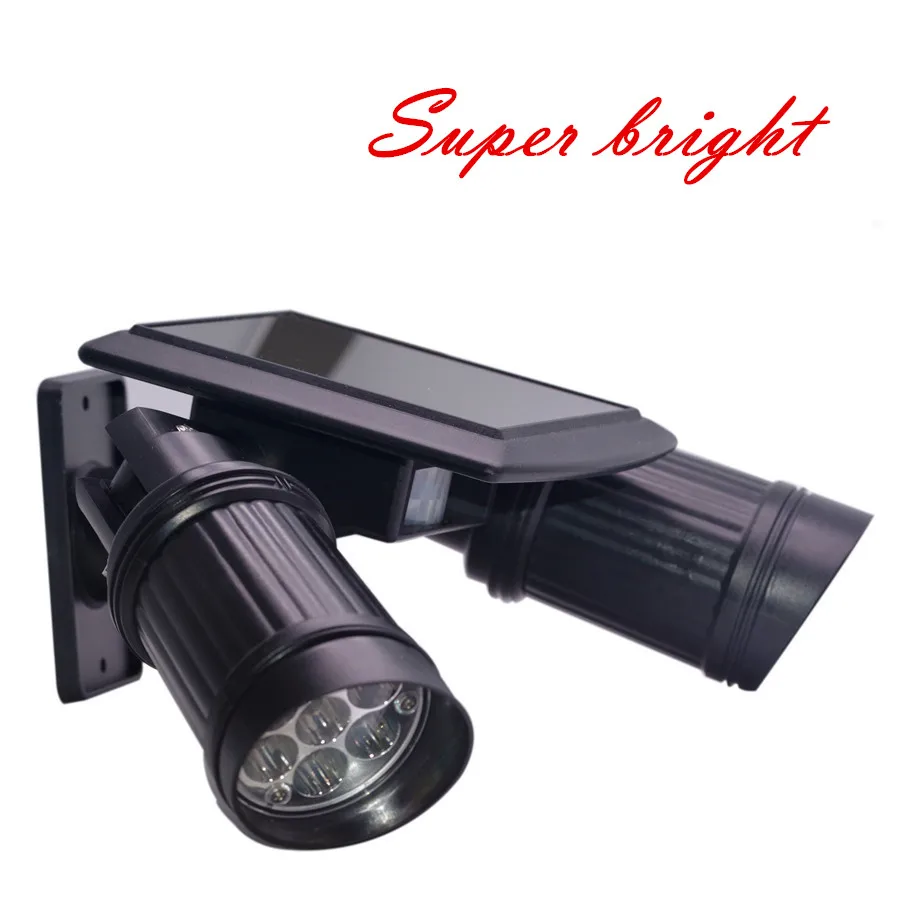 

Super Bright Solar double LED spotlight -PIR Motion Sensor Light garden Spotlights Solar Powered led Street Lights Security Lamp
