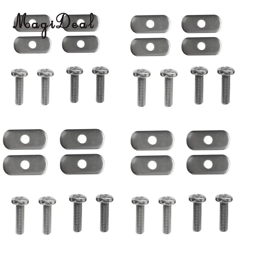 Aluminum Pair 12 inch Rail Hold Mount with Screws Mounting Hardware for Kayak Boat Dinghy Fishing Pole Rod Holder Accessories