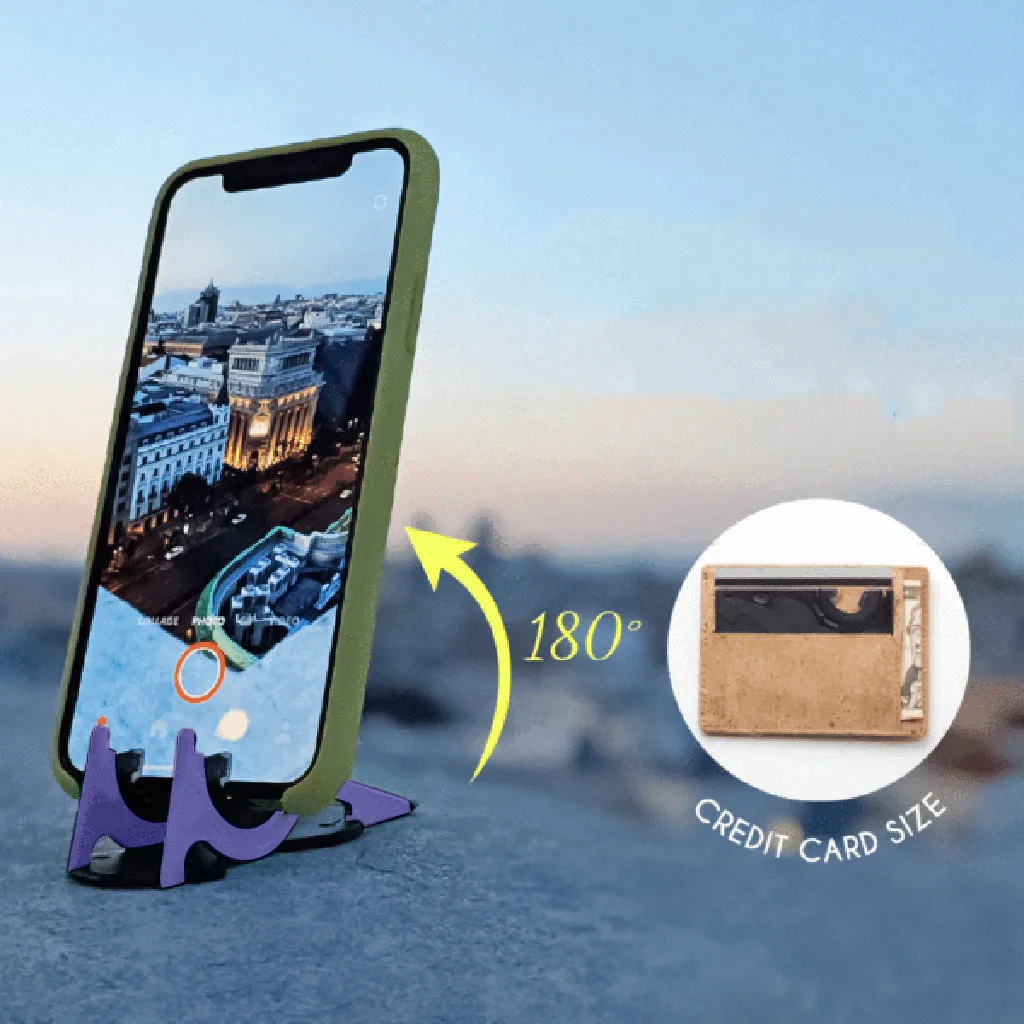 

New Multi-angle Card Size Foldable Phone Pocket Desk Stand Holder Mount Multi-Functional Tools Holder For Phone