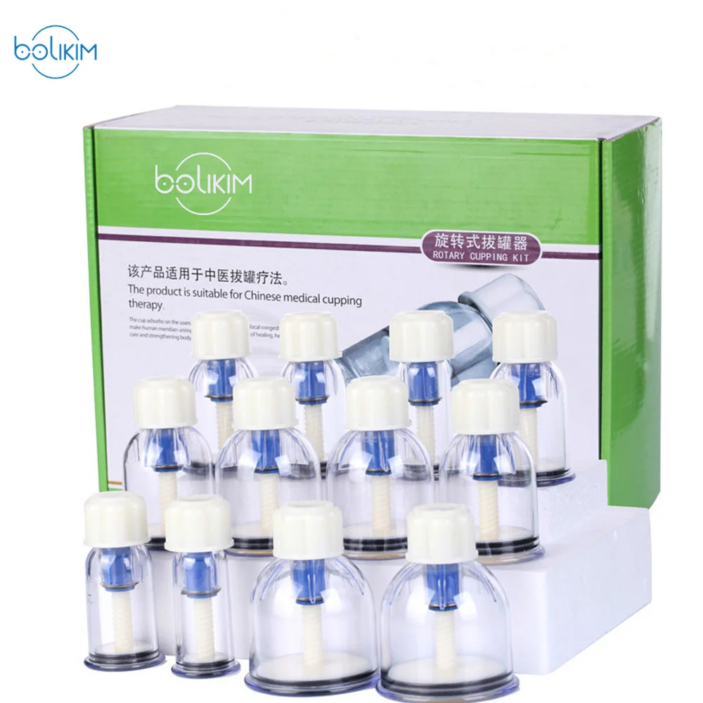 

32pcs Body Massage Cans Cups Chinese Vacuum Cupping Kit Out Vacuum Apparatus Therapy Relax Massagers Curve Suction Pump DropShip
