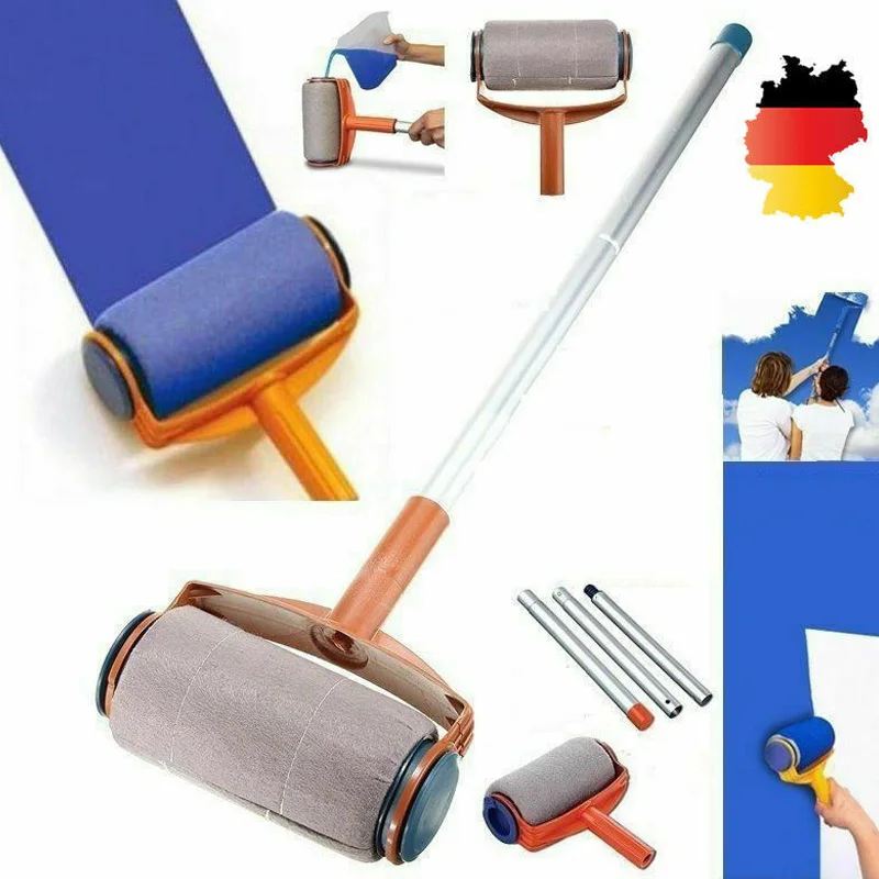 

Paint Roller Brush Handle Sponges Flocked Edger Multifunctional Room Wall Painting Roller SDF-SHIP