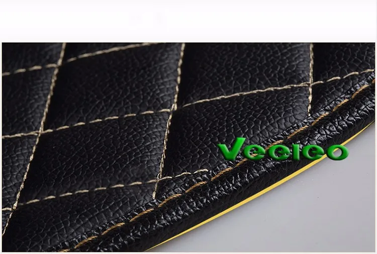 Veeleo-Custom Fit-6 цветов кожаные автомобильные коврики для SSANGYONG Rexton-5 мест-2008- Водонепроницаемая 3D прокладка ковров