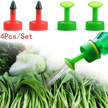 

4Pcs/5Pcs Set Plastic Garden Sprinkler Portable Watering Nozzle Tool For Flower Plant Water Sprayer Bottle Cap Garden Tool