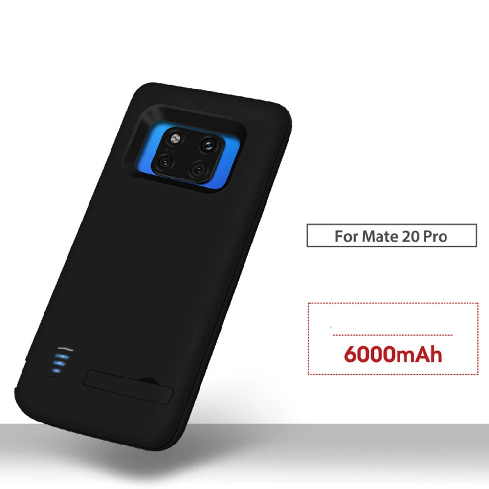 6000mAh зарядное устройство чехол для huawei mate 20 Pro силиконовый ударопрочный чехол портативный Банк питания чехол-аккумулятор