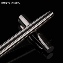 Monte mount школьные канцелярские принадлежности, Роскошные Металлические серые решетки, шариковая ручка 0,5 мм, металлические шариковые ручки для подарка