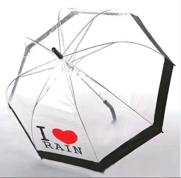 I Love Rain transparente Mushroom paraguas Apollo Princess & Girls paraguas de la softbox|umbrella capumbrella golf - AliExpress