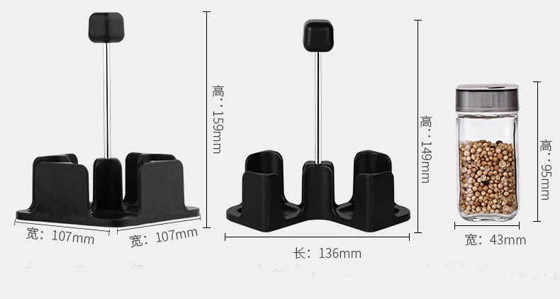 3 отверстия нержавеющая сталь Емкость для приправ коробка Солонка и перечница с дырочками сверху бутылки банки для соль, специи и перца шейкеры кухонные инструменты