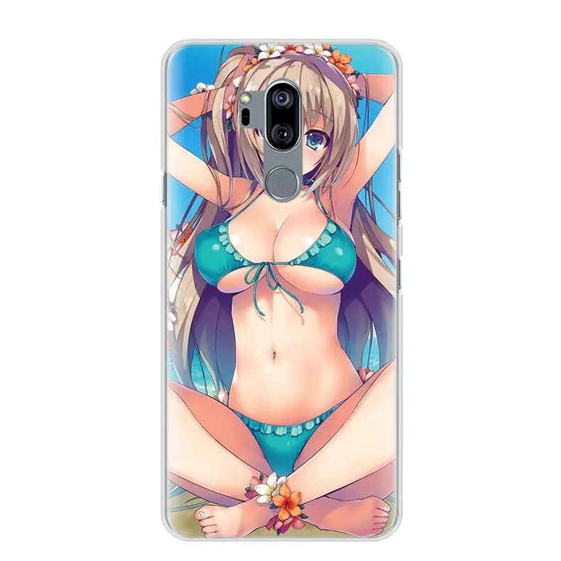 Аниме Бикини для девочек чехол для телефона чехол для LG G7 G8 ThinQ G5 G6 V30 V40 V50 ThinQ Q6 Q7 Жесткий для задней панели чехол Крышка