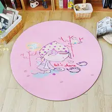 Мультфильм круглые ковры милый детский коврик игровой для гостиной Детская спальня игра ползать Tapete детская комната стул коврик у входной двери