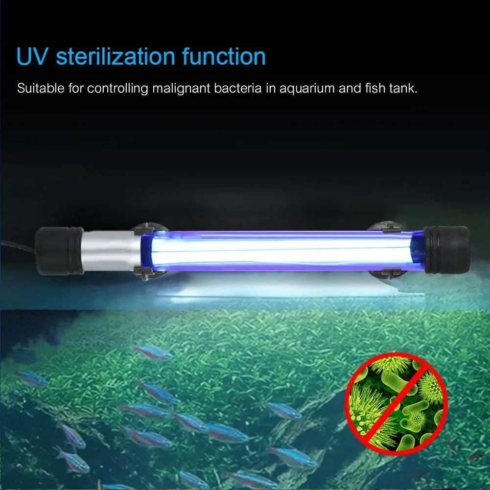 

5/7/9/11/13W UV Disinfection Lamp Water Sterilization Light for Aquarium Fish Tank HFing