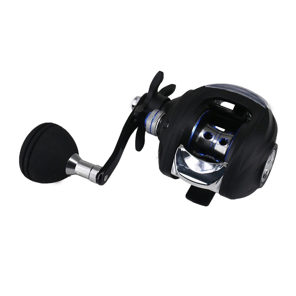 

DEUKIO Baitcasting Fishing Reel High Speed 7.2:1 Water Drop Wheel with Single Rocker EVA Knob Saltwater Sea Fishing Reel