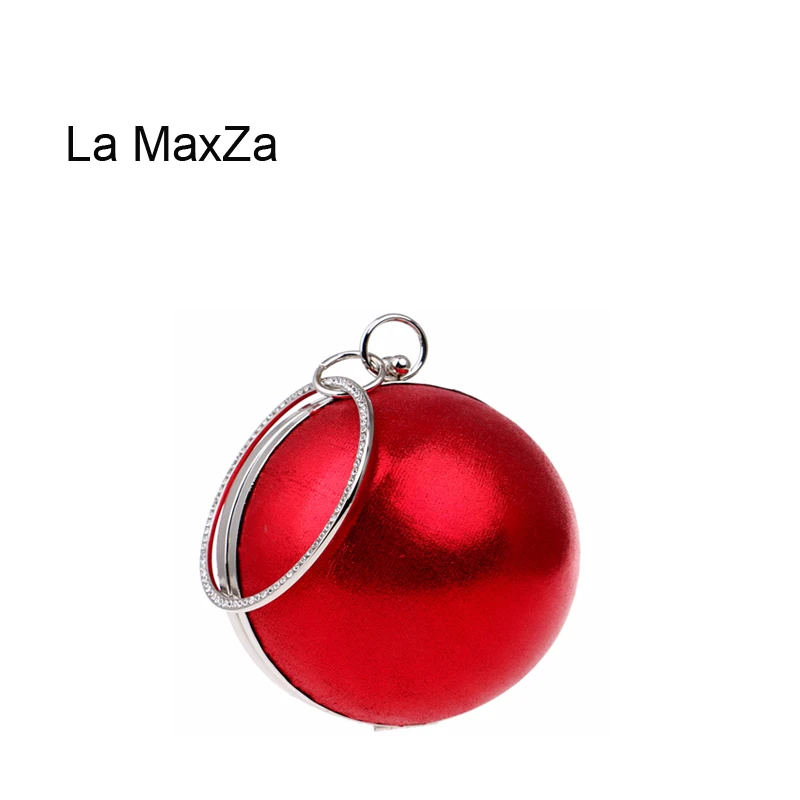 

La MaxZa Circular Women Evening Clutch Bag Ladies Fruitless Party Fashion Small Handbag Evening show Ball bag