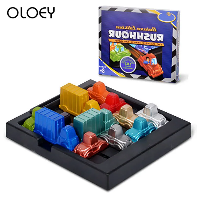 

Maze of Traffic Jam Puzzle Logic Thinking Game Toy For Children Boys Rush Hour Game Intelligence Toy Board Desk Game kids Gift
