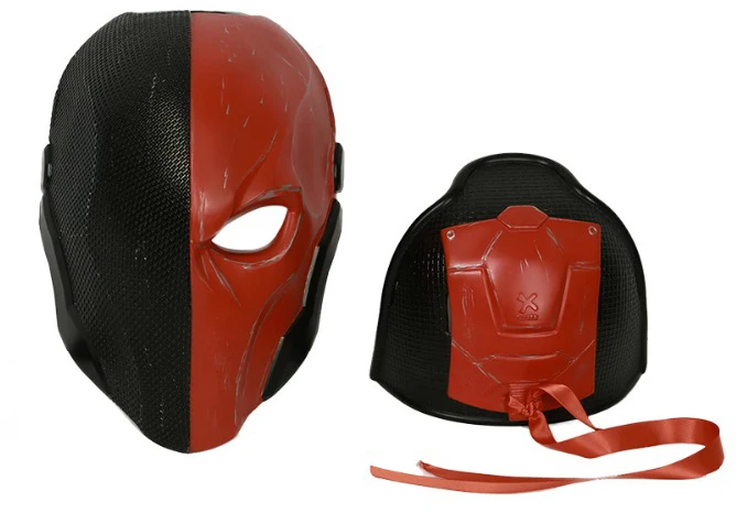 XCOSER популярная игра обновленный шлем Deathstroke Бэтмен рыцарь Аркхема Косплей полная голова Карнавальная маска на Хеллоуин вечерние для мужчин - Цвет: Red Style