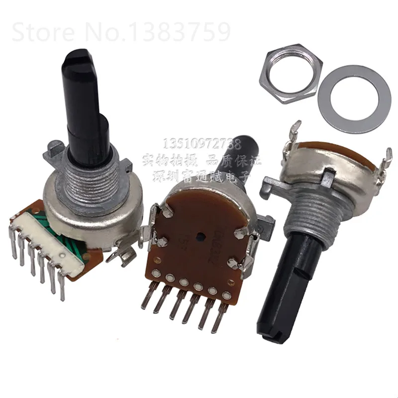 

RK16K124 volume double 6 feet potentiometer B10K*2 25F