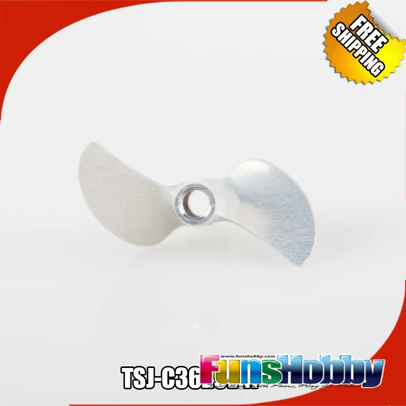 Tenshock CNC 7075 T6 2 лезвия Алюминиевый Пропеллер M4 для Eco Rc лодки|aluminium propeller|propeller for rc