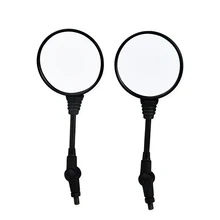 1 Pair Oval Motorcycle Mirrors Universal 8mm 10mm Motorbike Motorcycle Rearview Side Mirror For Honda Yamaha KTM Suzuki Kawasaki