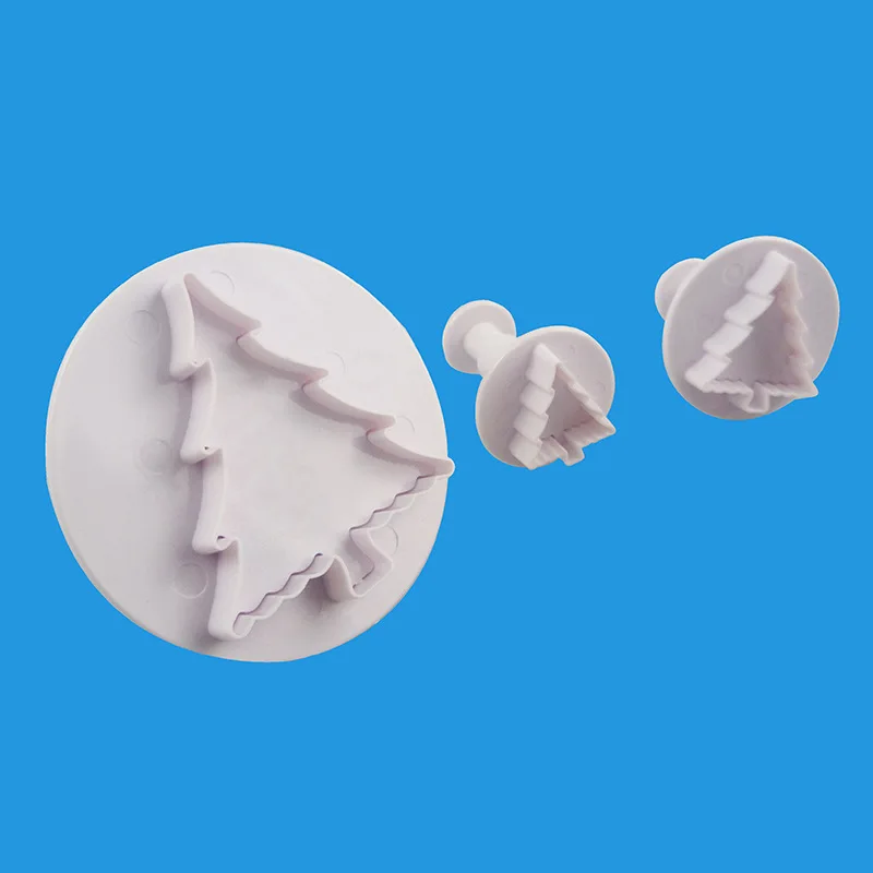 

3Pcs/Set Fondant Cookie Cake Cutter Ejector Stamp Plunger Cutters Mold Embossed Star DIY Kitchen Baking Cake Decorating Tools