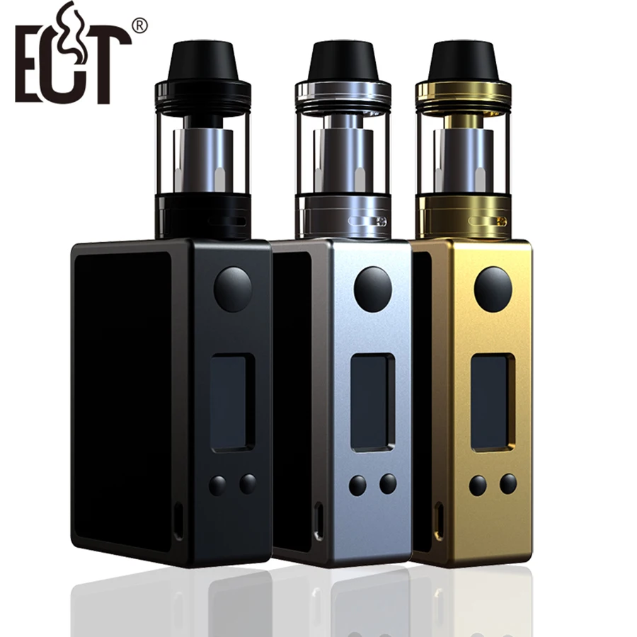

ECT Wealth 200w Temperature control 6.0 ml double 18650 4400mha battery e cigarette kit