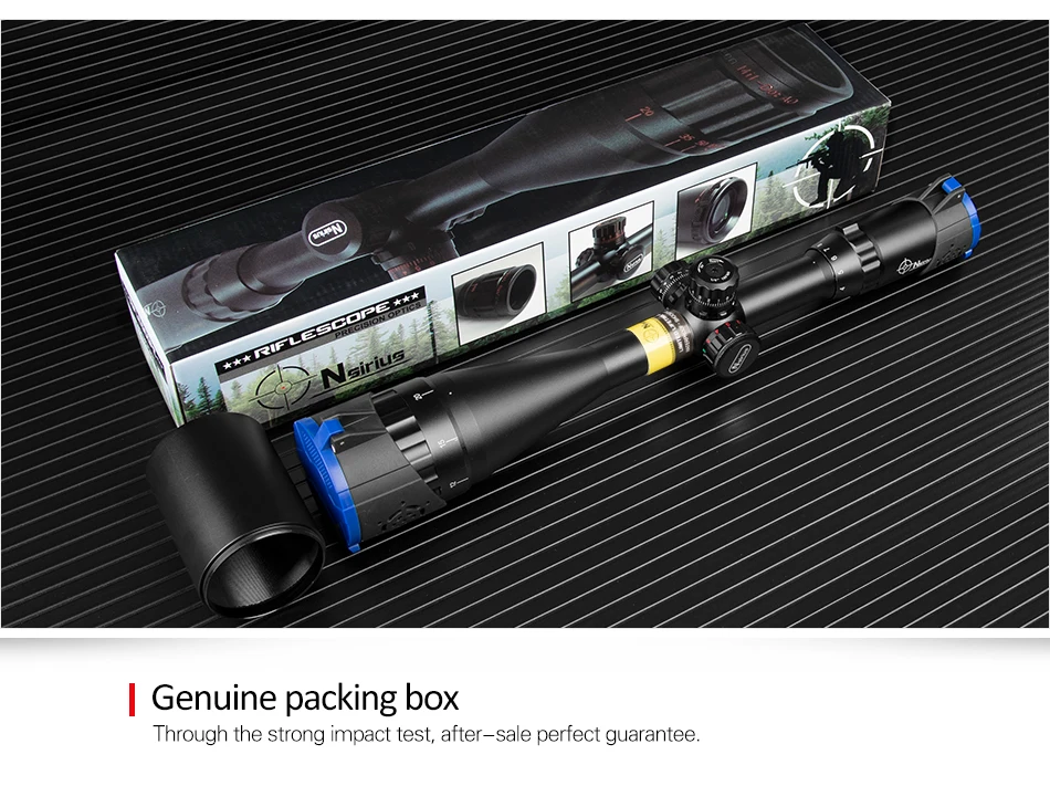Rifle de ar ao ar Nsirius Precisão Óptica Vermelho & Verde Iluminado Mil Dot Rifle Scope Caça Escopo Livre 4-16x50 Aoe 16 escopo rifle de ar ao ar livre