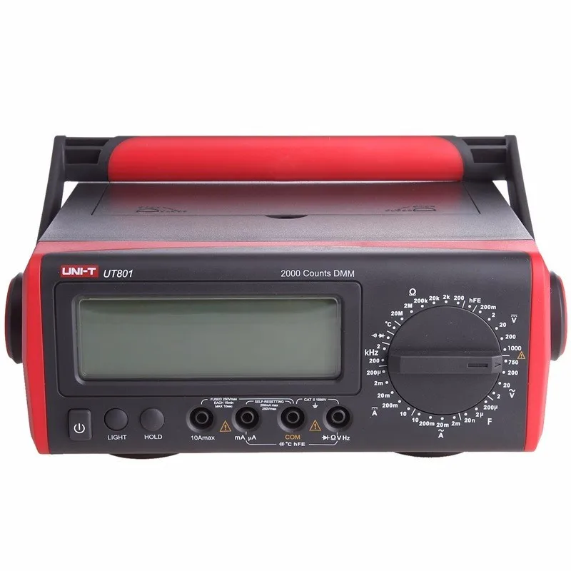 

Original UNI-T UT801 LCD Bench Type Digital Multimeters High Accuracy Resistance / Capacitance / Frequency / Temperature Meter