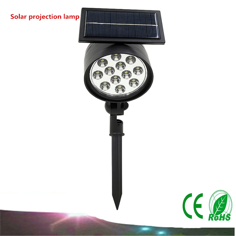 20X DHL Led Solaire Lumière Du Soleil En Plein Air IP65 Projecteurs L'énergie Solaire Jardin Pelouse Lampe Lumières Chemin Paysage Spot Spot Light