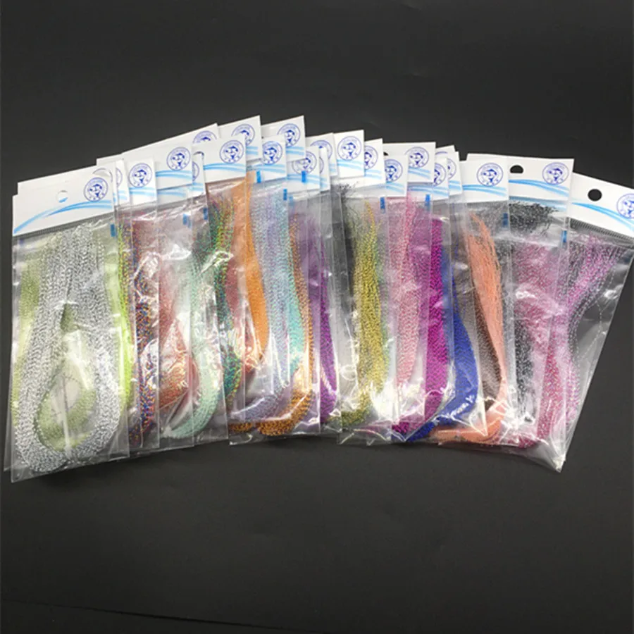 フライフィッシング用の羽の形をしたライン,フック付きの3パック