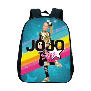 

12-inch Jojo Siwa School Backpack Beautiful Popular Pattern Rucksack Children Kids School Bag Primary Book Bags for Girls