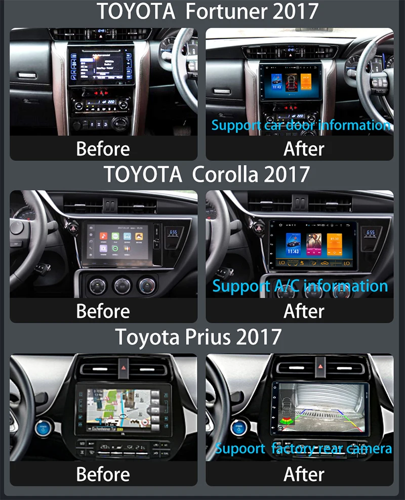 PX6 Android 9,0 Автомобильный gps радио для toyota Corolla Auris Fortuner innova sienna с dsp 4+ 64GB авто стерео Мультимедиа