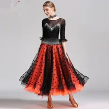Черный Блестки бальных танцев конкуренции платья Танцы Бальные Вальс платья Стандартный Танцы платье бахрома фокстрот фламенко