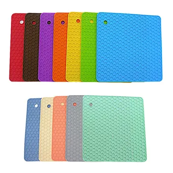 

Silicone Mat Hot Pan Placemat For Honeycomb Heat Resistant Placemat Pads Counter Mat Silicone Heat Insulation Stand