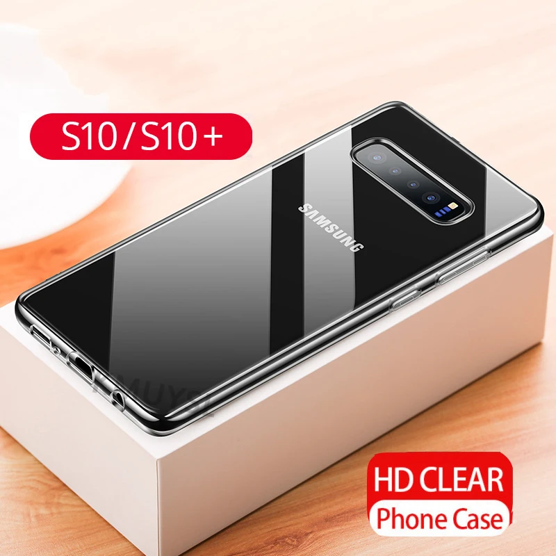 

For Samsung Galaxy S10 Case Ultrathin Transparent Soft TPU Case For Samsung Galaxy S10 Plus S10E M10 M20 S 10 M105F M205F Fundas