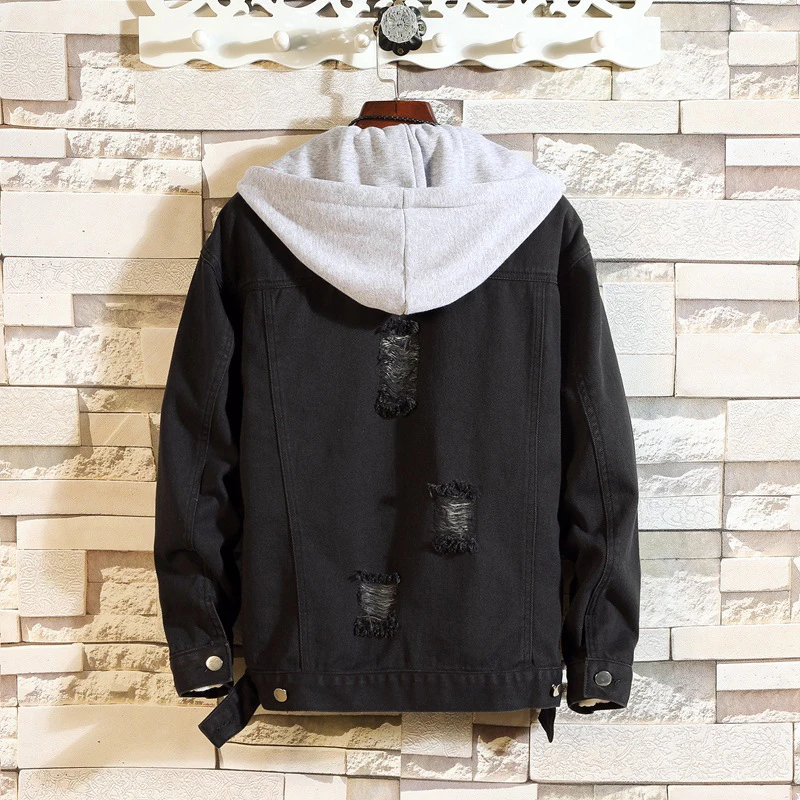 DIMUSI Mens Jackets Fashion Men Anorak Hip Hop Streetwear Jeans Jackets Men's Ripped Denim Jacket Cowboy Hoodies Coats 3XL DIMUSI Mens Jackets Fashion Men Anorak Hip Hop Streetwear Jeans Jackets Men's Ripped Denim Jacket Cowboy Hoodies Coats 3XL