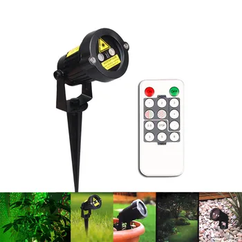 

New High Quality Outdoor Party Waterproof Spotlight Light Projector Star Showers Remote Control Drop Shipping