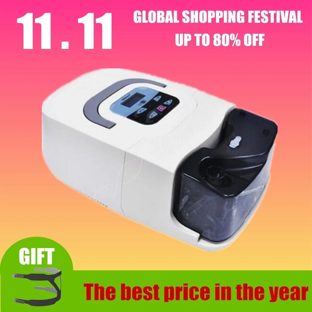

XGREEO Portable CPAP Machine Respirator for Sleep Apnea OSAHS OSAS Snoring People W/ Nasal Mask Headgear Tube Bag