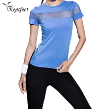 Спортивная футболка для улицы, сетчатая, дышащая, летняя, короткий рукав, быстросохнущая, для бега, футболки для фитнеса, для девушек, сексуальный, тонкий жилет
