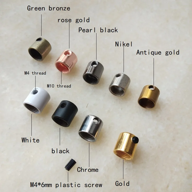 Description Picture 4 of item10pieces/lot D12*H13mm M10 thread wire lock metal cable grips Cable Glands Connectors with M4 screw cable strain relief