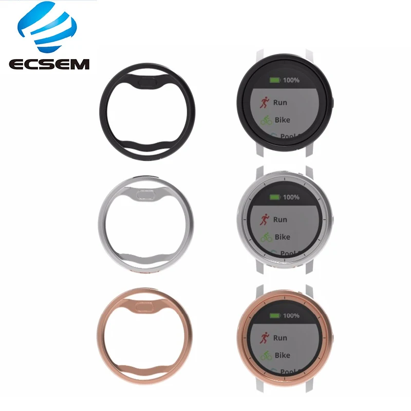 ECSEM Plating Protective Cases Replacement for Garmin Vivoactive 3 trainer Soft TPU Security Full-edge Protection Accessories - ANKUX Tech Co., Ltd